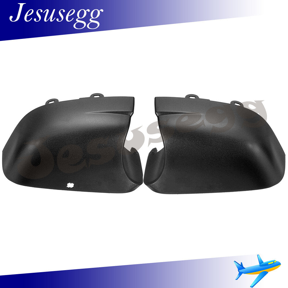 Pair Lower Wing Mirror Cover Casing Bottom For Vivaro Trafic Talento Van Black