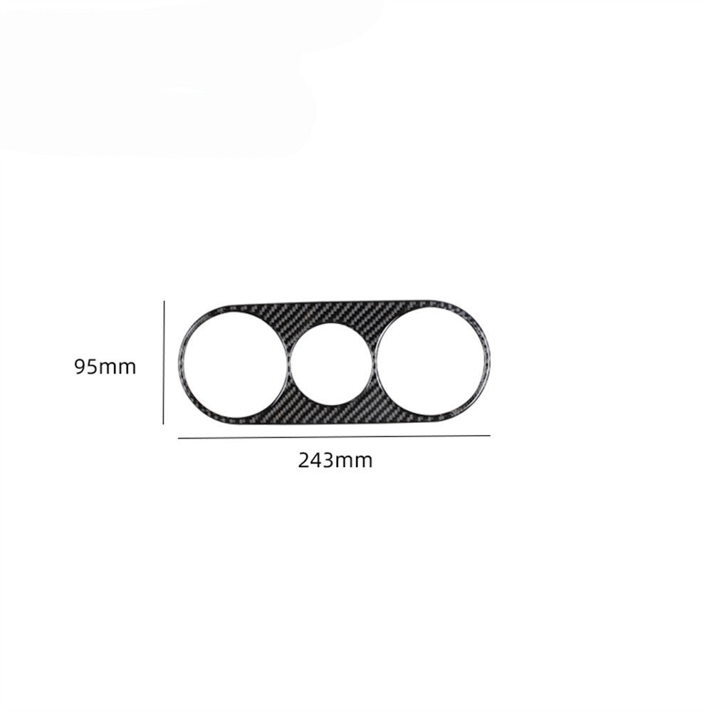 Carbon Fiber Rear Air Vent Outlet Panel Trim Cover for Ford F150 2004-2008