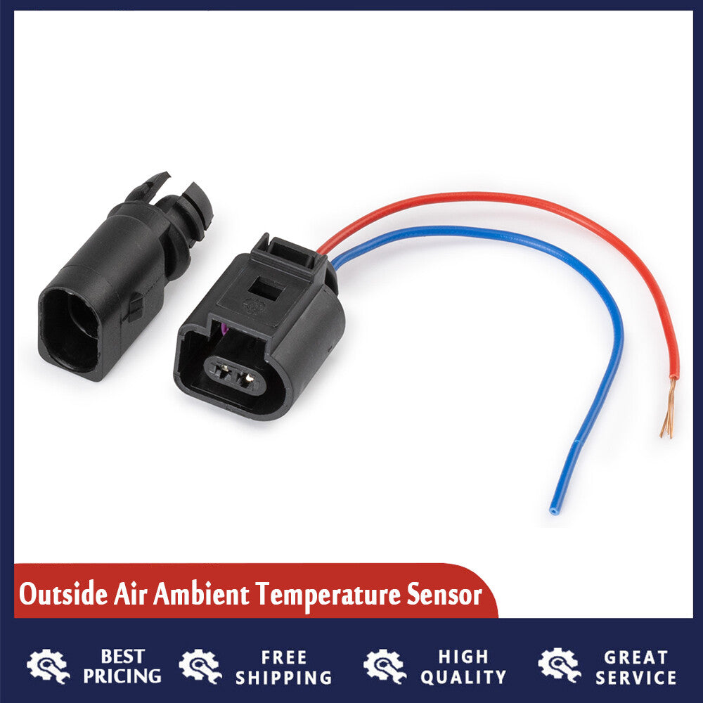 Suitable for Audi ambient air temperature sensor 2-pin connector plug wiring harness