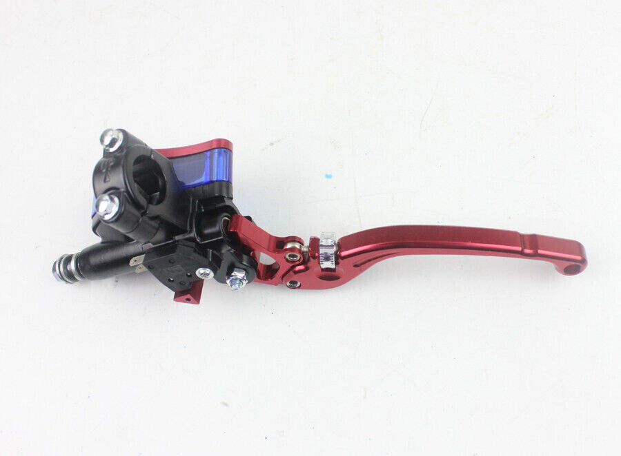 7/8 Red CNC Right Brake Master Cylinder Lever Pit Trail Dirt Bike Moped Scooter