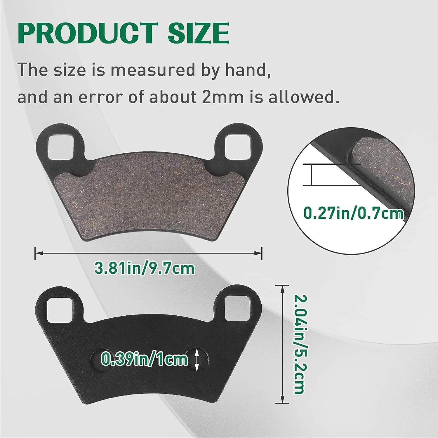2202097 Front Rear Brake Pad Set for Ranger 400 425 500 2202413 2202097 1910514