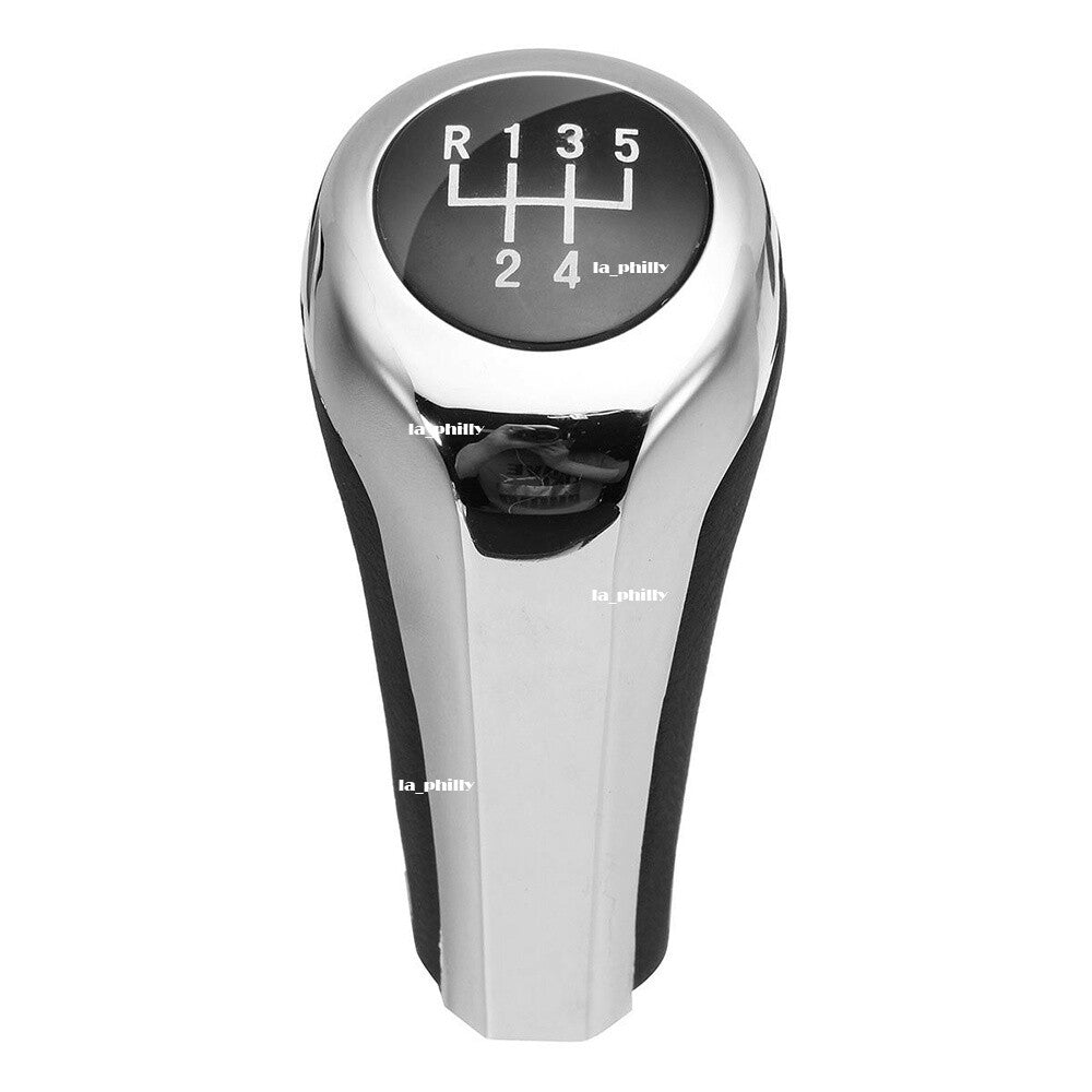 Chrome 5 Speed Gear Shift Knob for BMW 1 3 5 6 Series E46 E53 E60 E61 X1 X3 for X5
