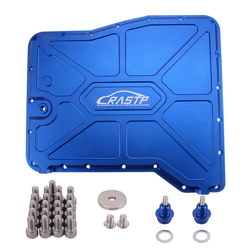 Blue CNC Billet Transmission Oil Sump Pan for 09-19 for Nissan GTR R35 VR38DETT
