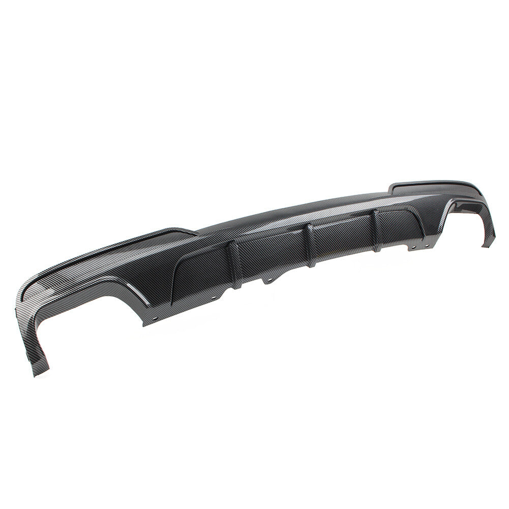 Rear Bumper Diffuser Exhausts Lip for BMW 5 Series F10 M Sport 2011-16 12 Carbon