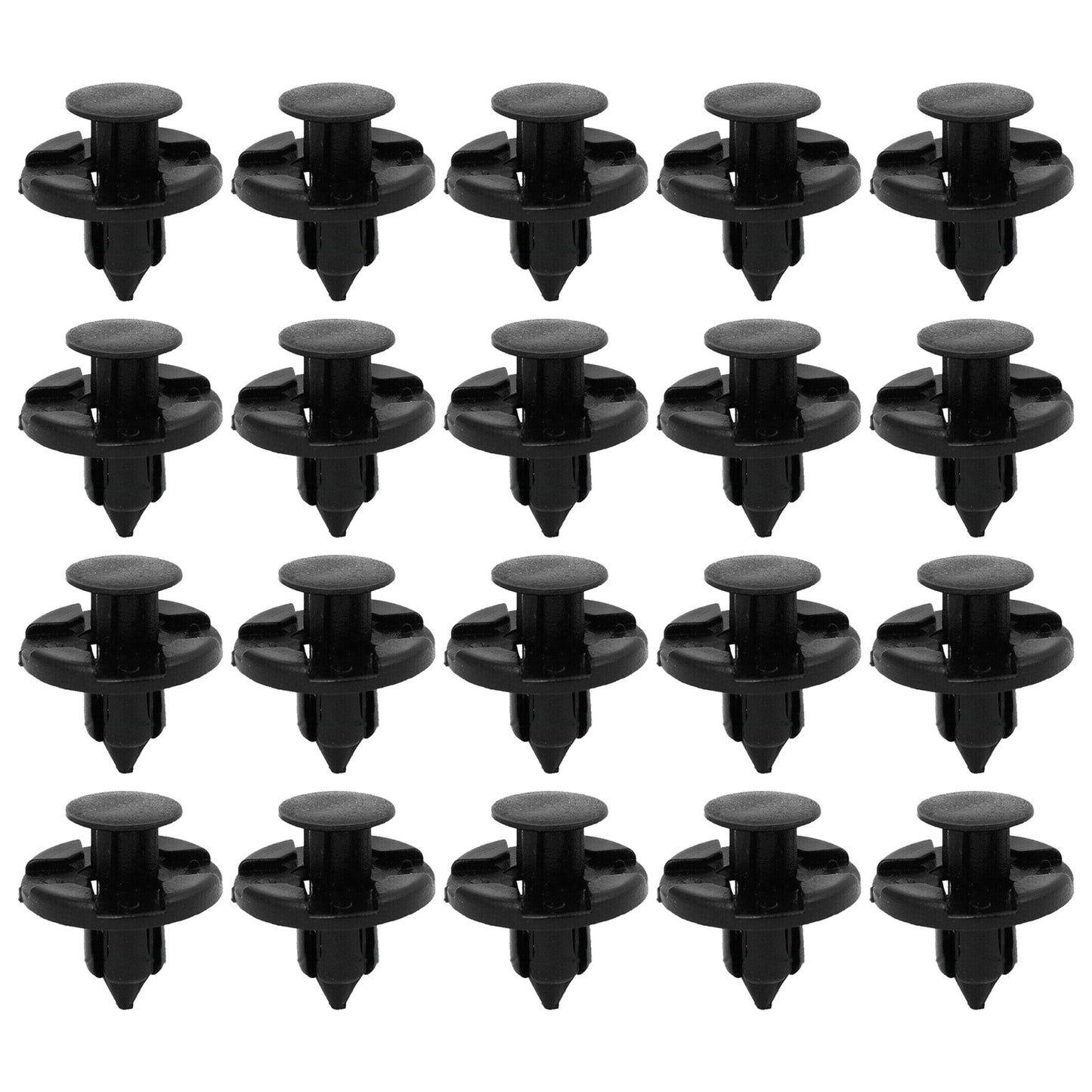 20Pcs Car Plastic Rivet Fastener Mud Flaps Bumper Fender Push Clips for Nissan