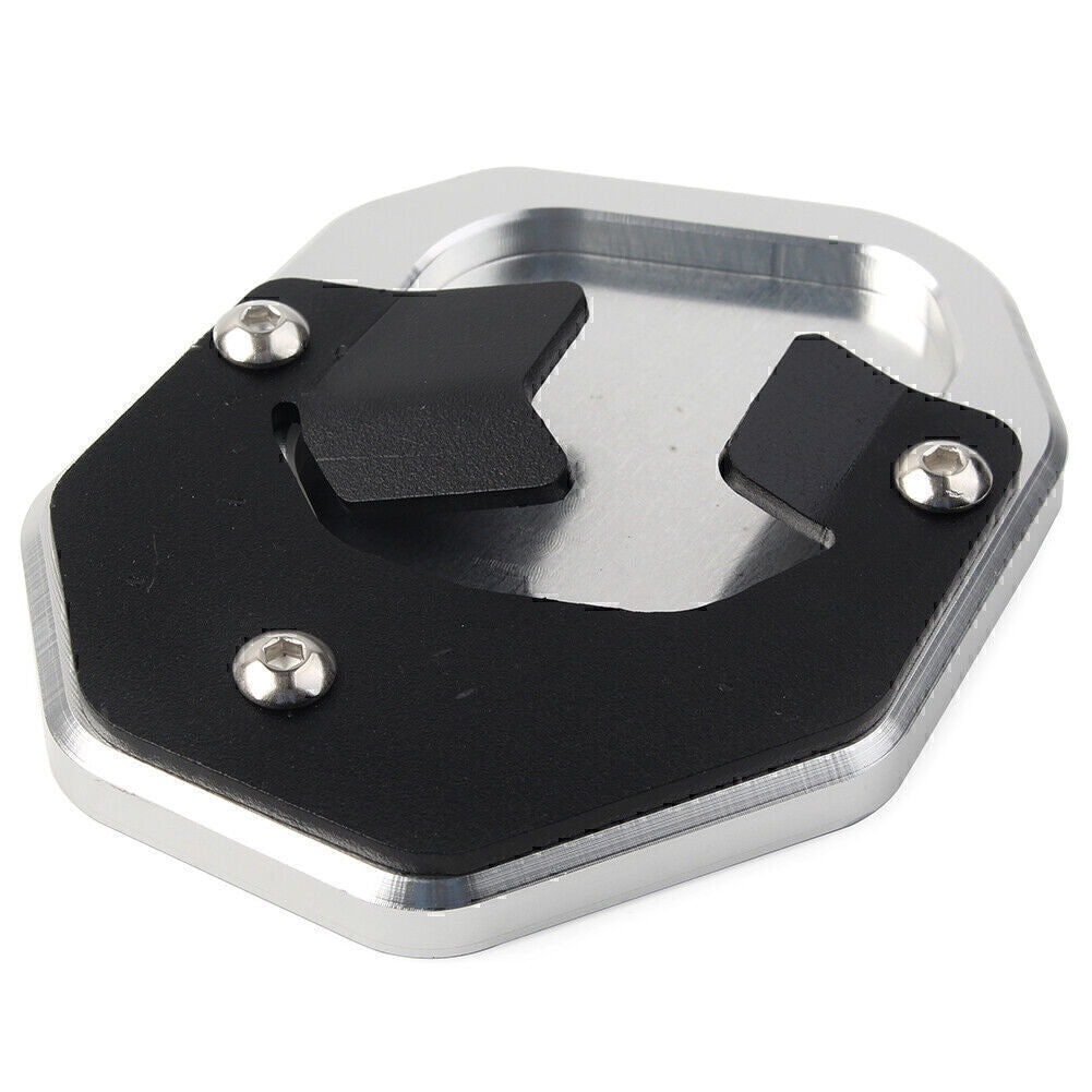 Silver Side Stand Extension Kickstand Enlarger Plate Fit for YAMAHA Tenere 700 2019