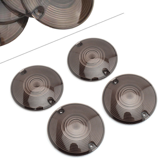 Fit for Harley Davidson Electra Glide 4x Turn Signal Light Cover Smoked Lens