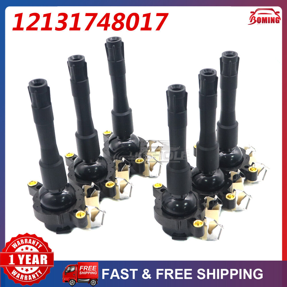 6-pack ignition coils suitable for BMW 323i, 325i, 525i 2.5L, 328i, 528i 2.8L, 330i 3.0L, 540i 4.4L...