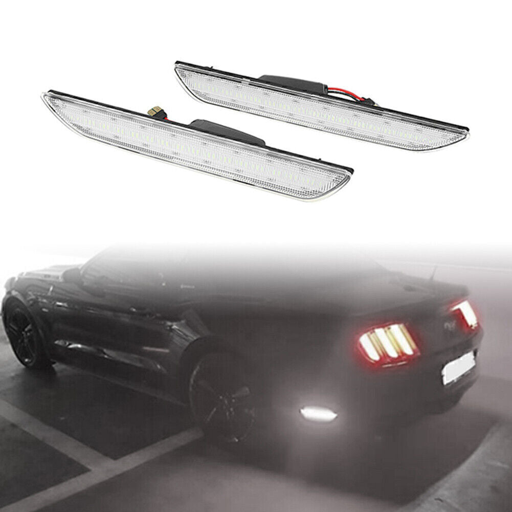 2pcs LED Rear Side Marker Lights Fits 2015-2022 2016 2017 2018 2019 for Ford for Mustang