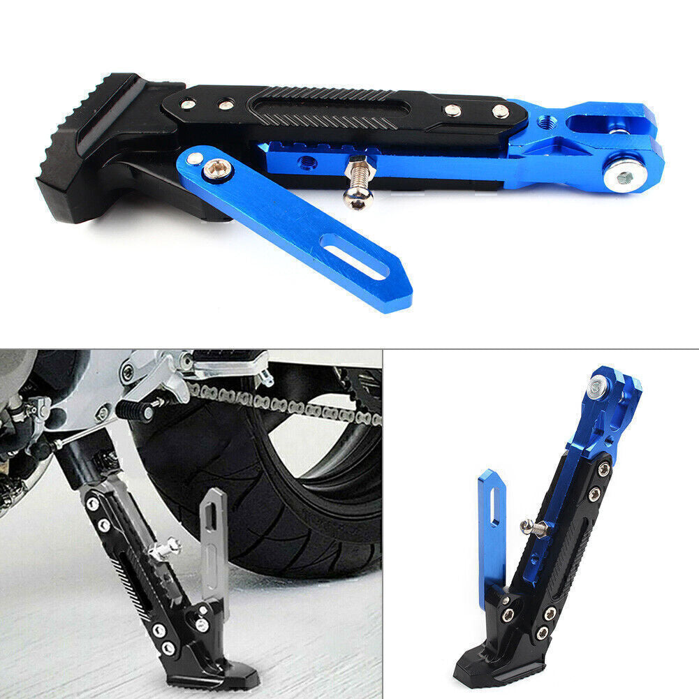 Motor Stainless steel Non-slip Adjustable Kickstand Foot Side Support Stand