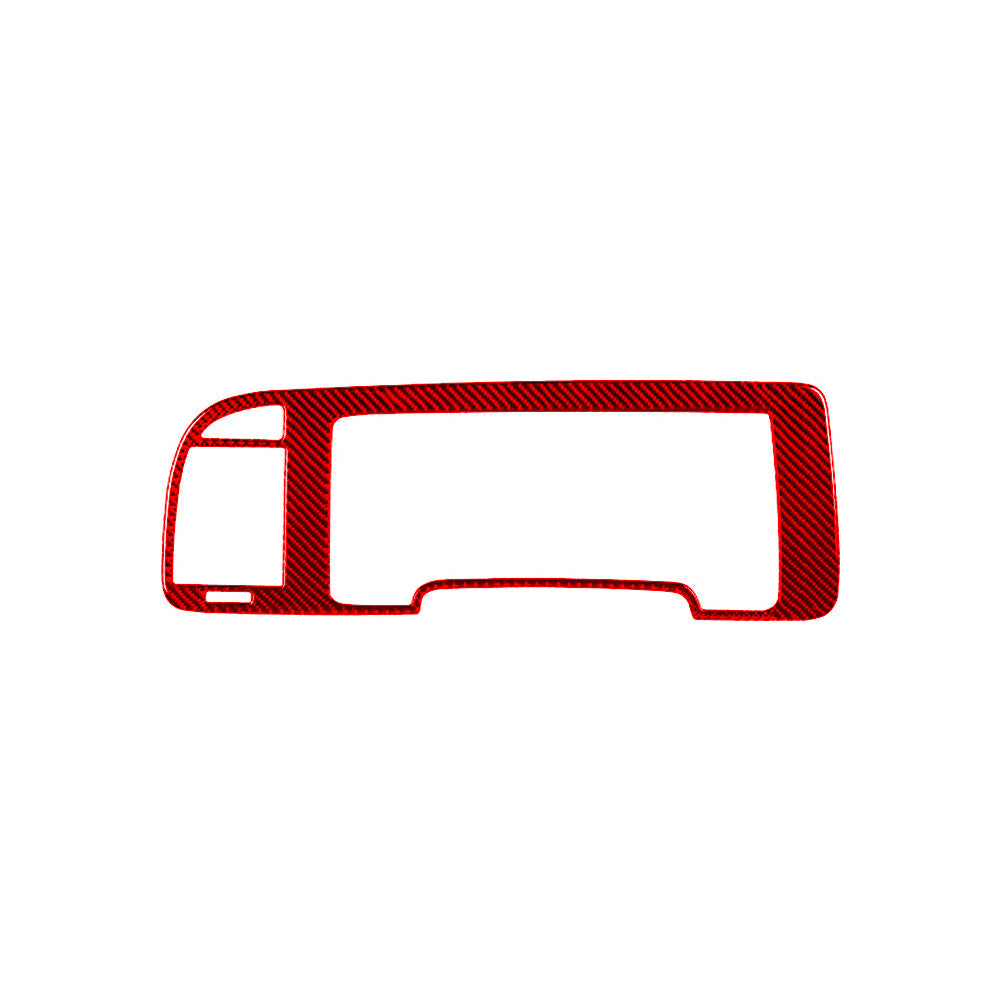 2x Red Carbon Fiber Speedometer Trim Cover for Lincoln for Navigator 2007-2014
