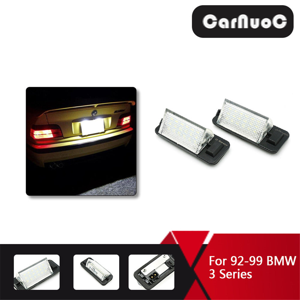 for BMW 3 Series E36 1992-1999 Vehicle Rear Led License Plate Lights Lamp