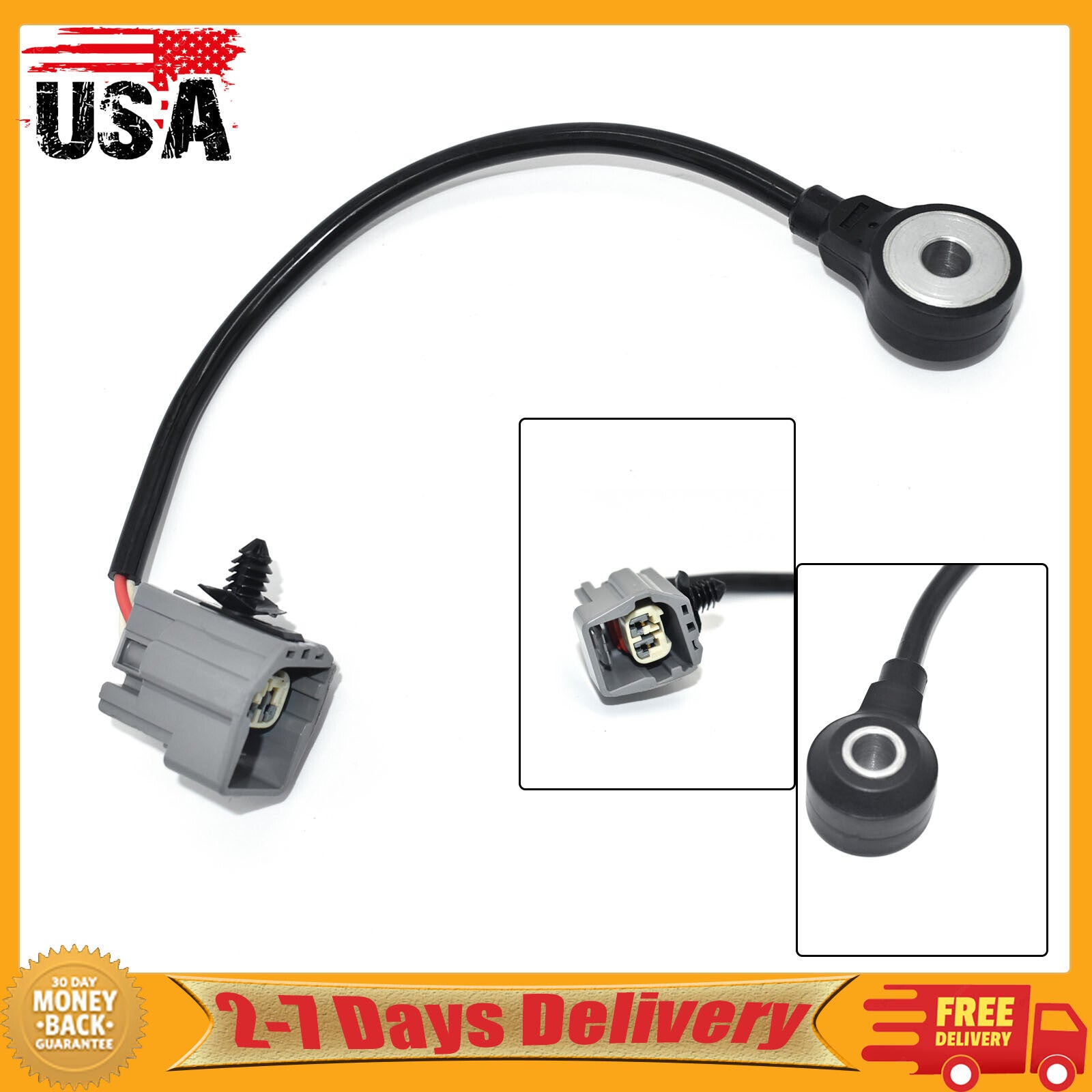 Knock Detonation Sensor 1S7A12A699BB for Ford Edge for Mustang Fusion for Lincoln for Mazda