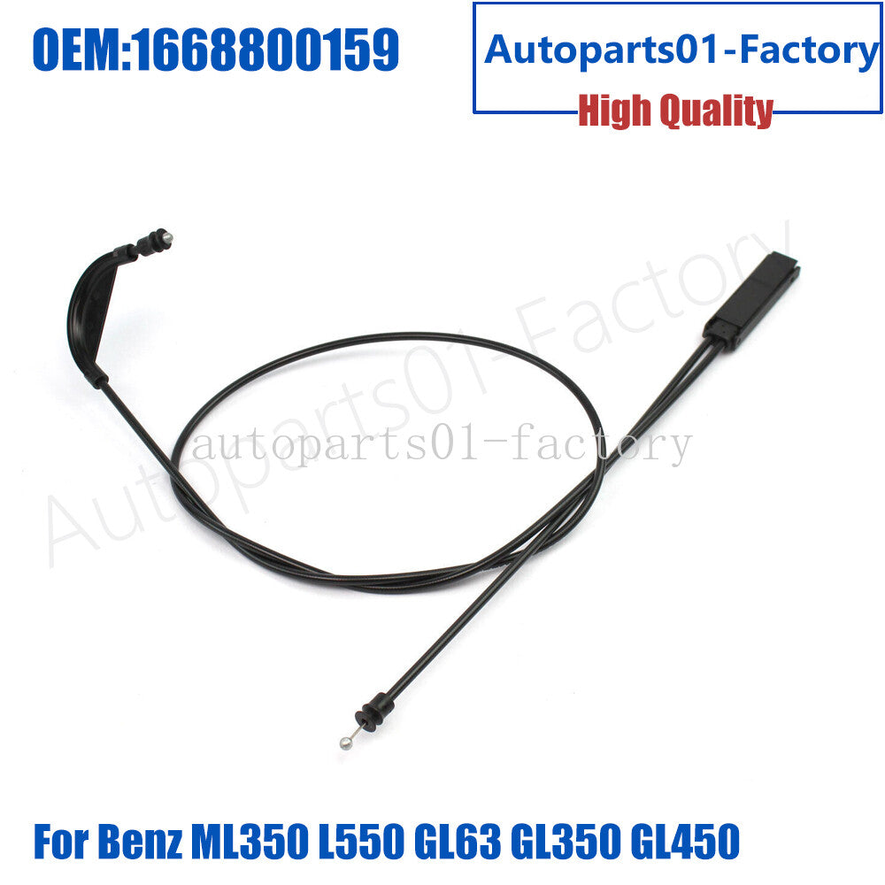 Hood Latch Lock Release Cable 1668800159 for Benz ML350 L550 GL63 GL350 GL450