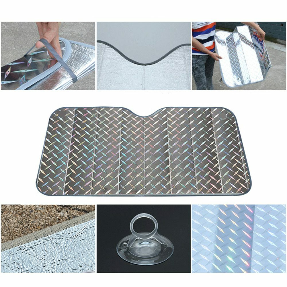 53Auto Car Front Rear Sun Visor Sunshine Block Shade Foldable Windshield Cover