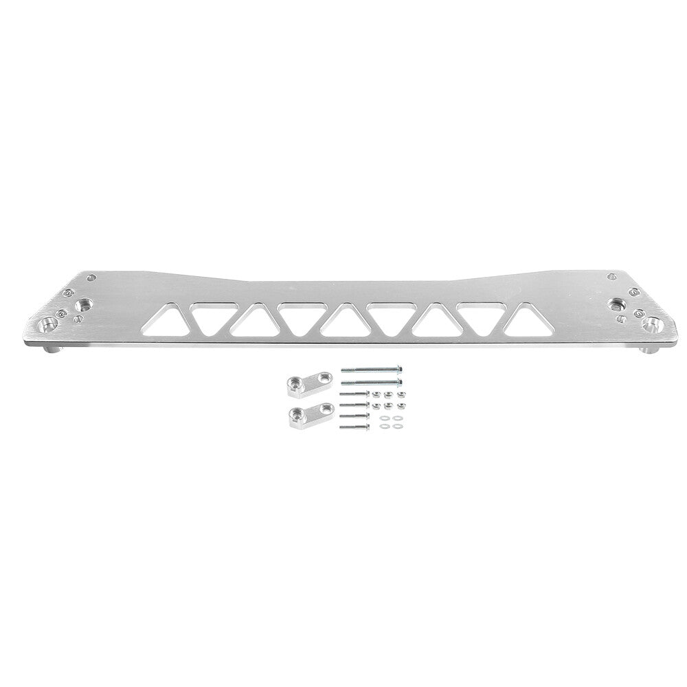 The billet rear lower subframe support rod is suitable for 1996-2000 for Honda for Civic EG silver.