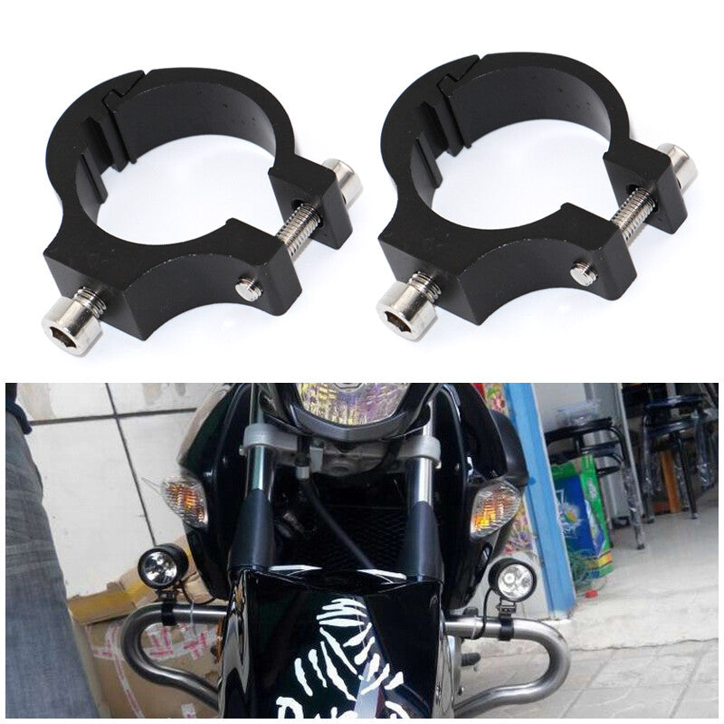 Pipe clamp bracket for motorcycle/scooter external headlight and fog light mounting bracket