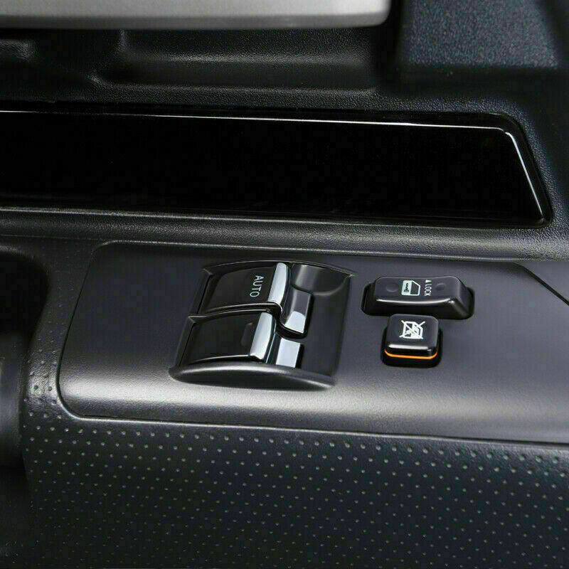 3Pcs Chrome Window Lift Panel Switch Cover Trim for Toyota FJ Cruiser 2007-2014