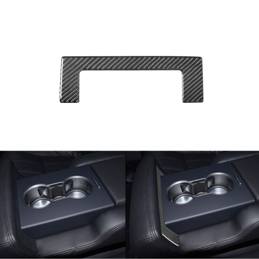 1X Carbon Fibre Rear Armrest Trim Panel For Land for Range Rover Sport 2014-2017