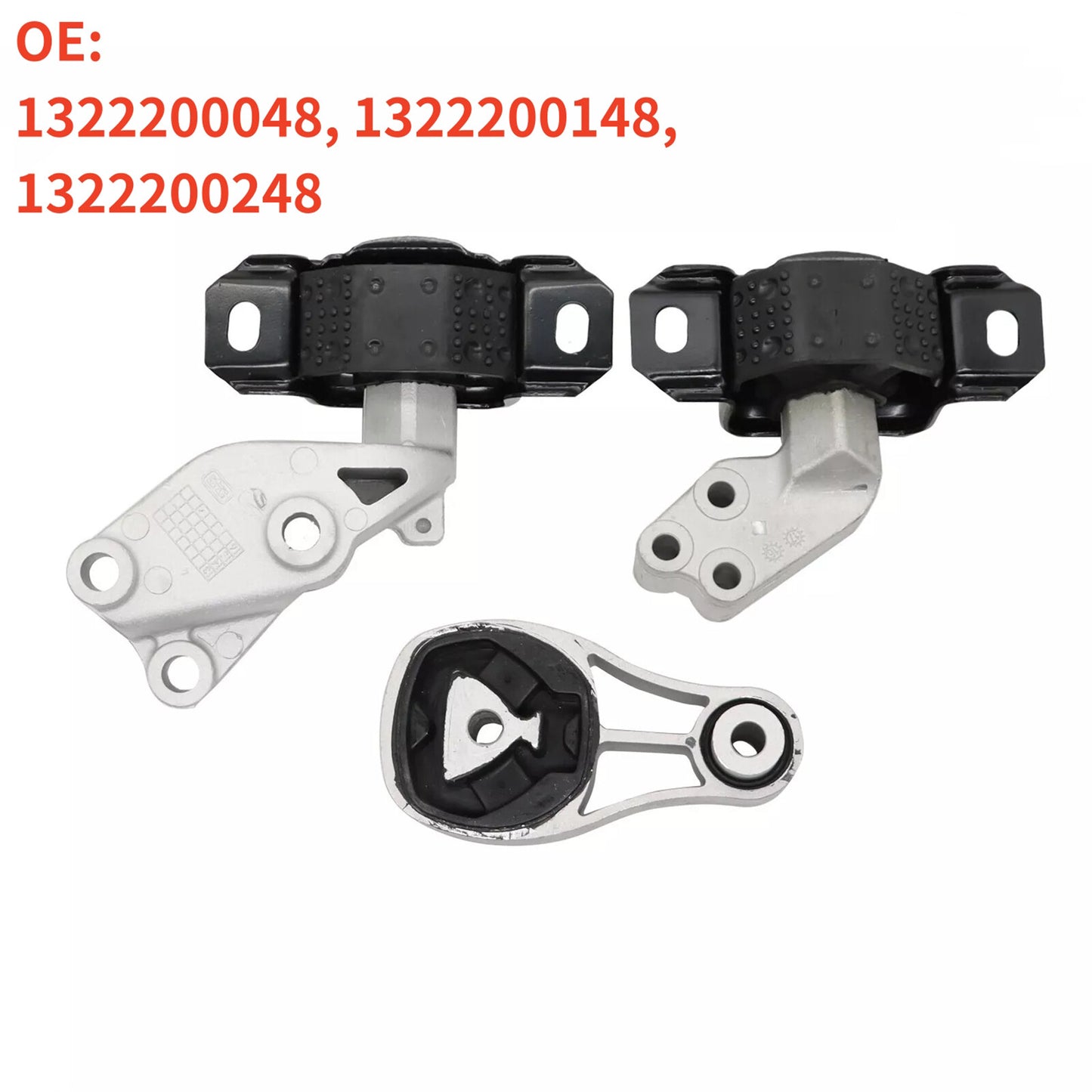 3PCS Right Engine Motor  Transmission Mount Set for Smart Fortwo 2008-2015
