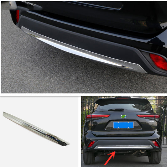 for Toyota 2020-2024 Highlander Chrome Rear Bumper Lower Protector Cover Panel