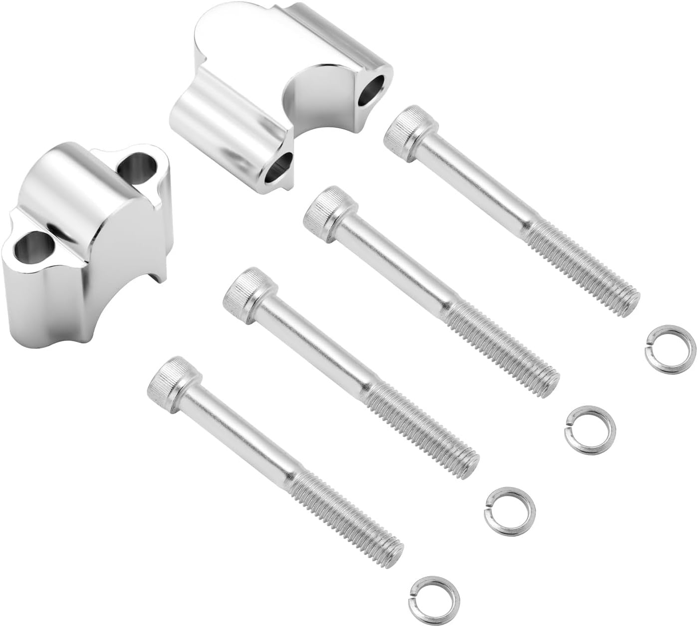Handlebar Clamp Risers 7/8 Bars Kit 30mm Height Fit for Honda for Kawasaki for Suzuki