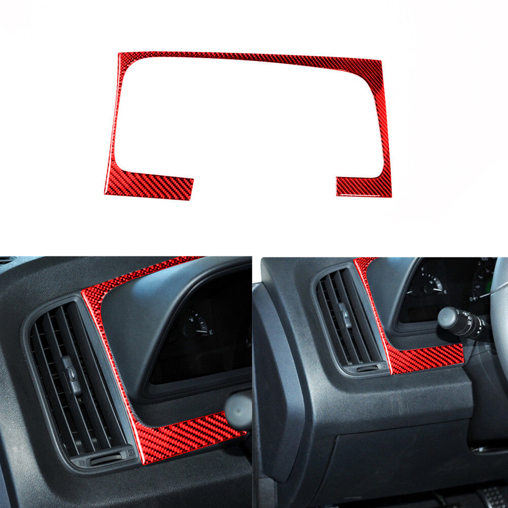 Red Carbon Fiber Dashboard Frame Cover Trim for Dodge Journey 2009-2010 SXT SE