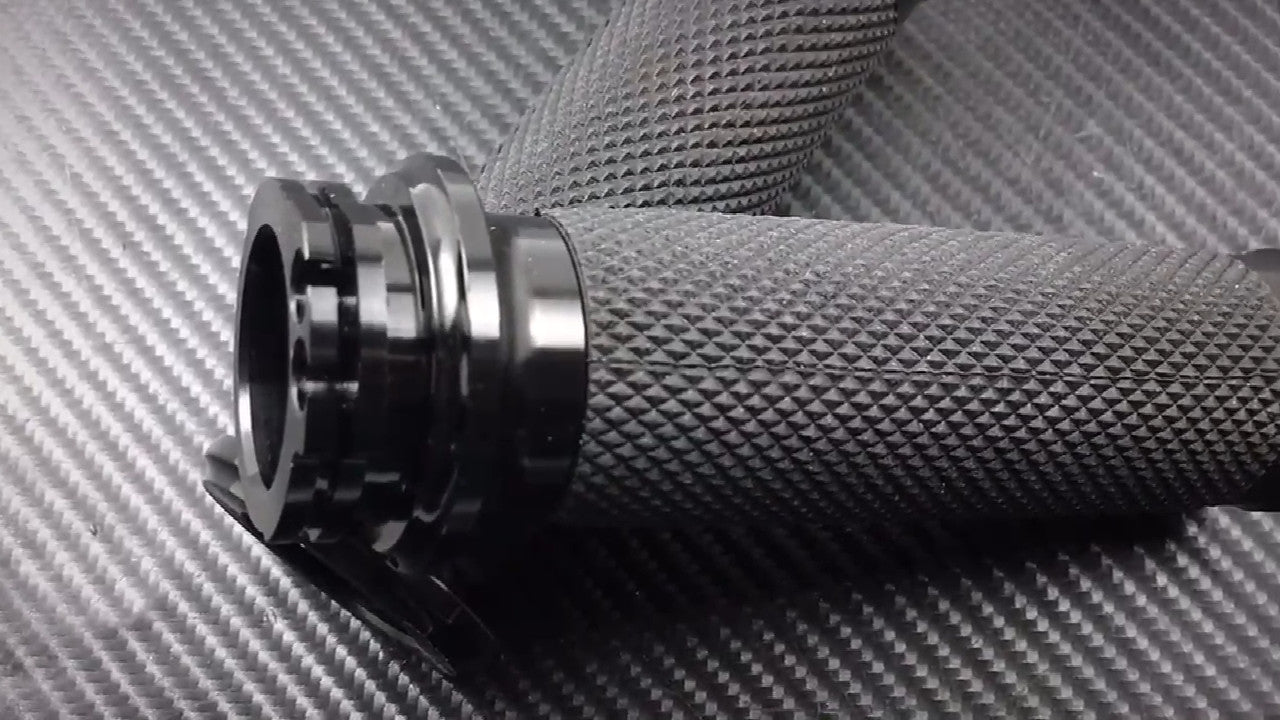 1 Black Handle Bar Hand Grips for Harley Touring Dyna Softail Sportster 95-2022