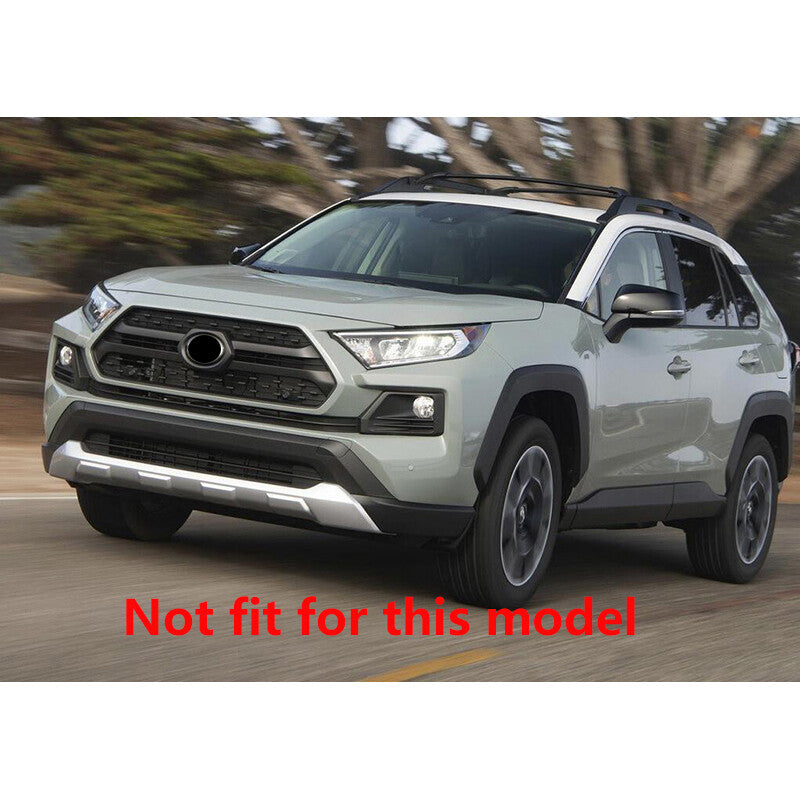 Shiny Chrome Front Fog Light Lamp Eyebrow Cover Trim for TOYOTA RAV4 2019-2023