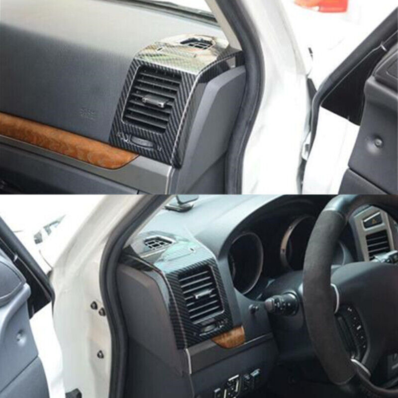2X Front Side Air Outlet Vent Cover Trim for Mitsubishi Pajero Montero 2009-2021