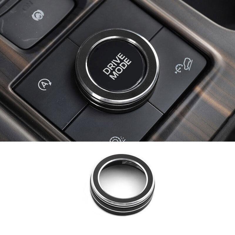 Driving Mode Switch Button Cover Ring for Ford Explorer 2020-2022 Black Aluminum