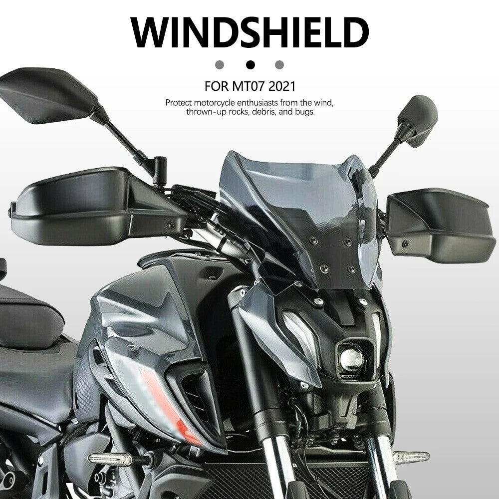 Front Windshield Windscreen Wind Deflector for YAMAHA MT07 MT-07 MT 07 2021 2022