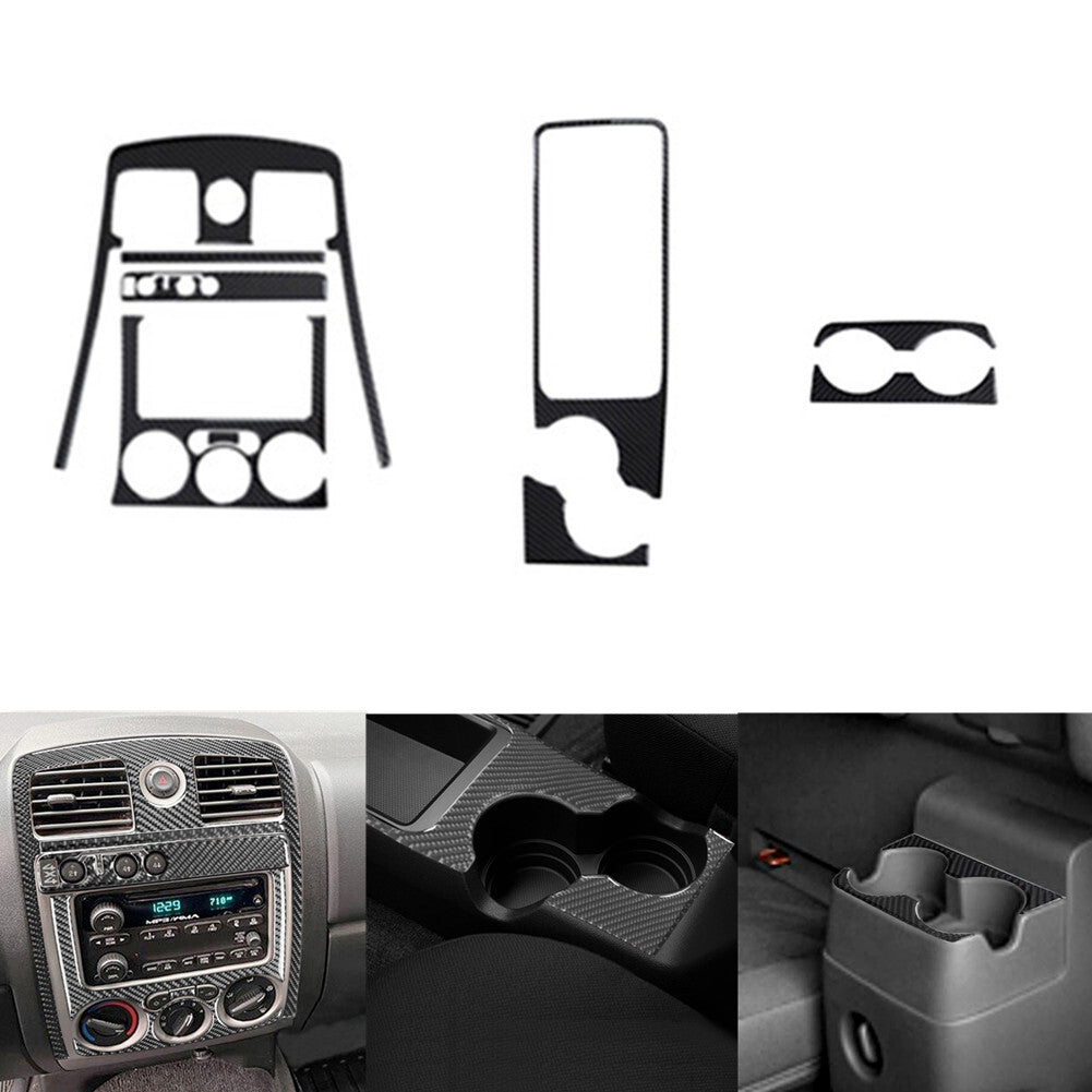 24Pcs Carbon Fiber 2Door Dash Cover Trim Kit For Colorado 2004-12/ for Canyon 2005-12