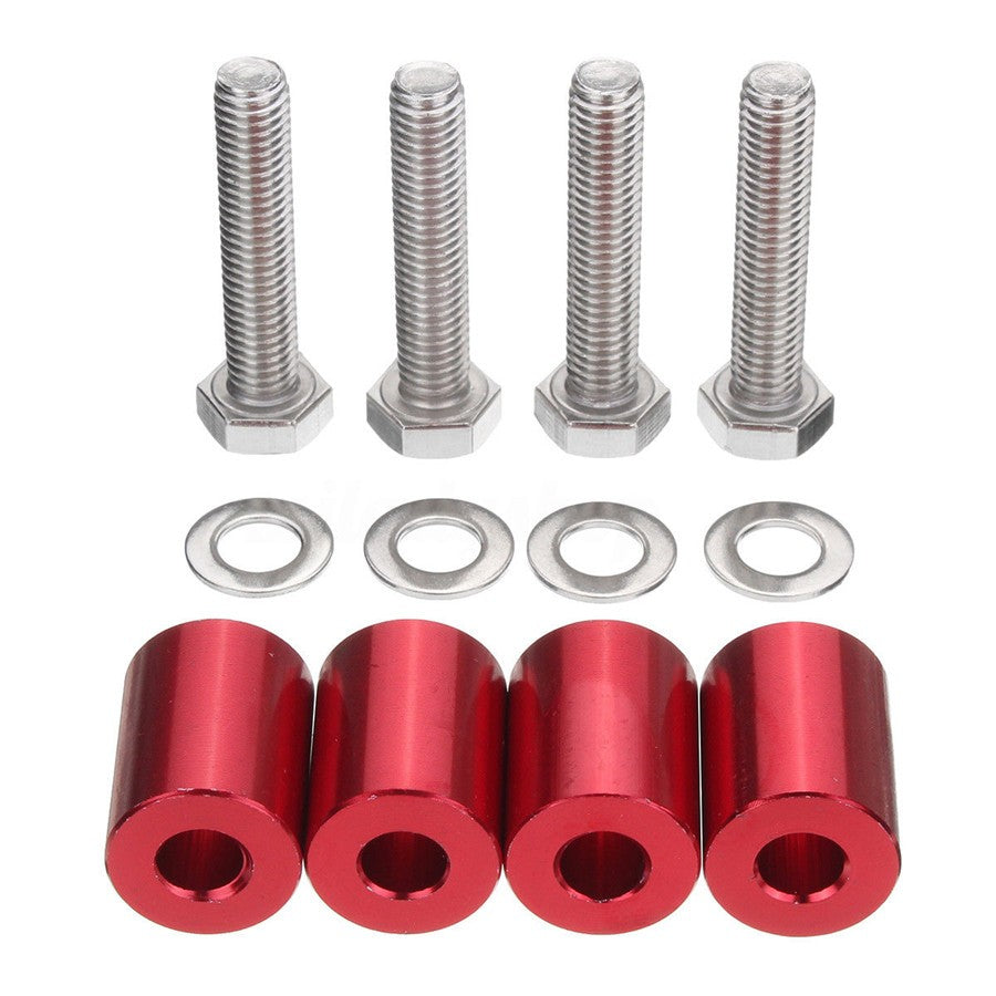 RED 1 BILLET HOOD VENT SPACER SPACERS KITS FOR 8MM TURBO ENGINE ALL M?OTOR SWAP