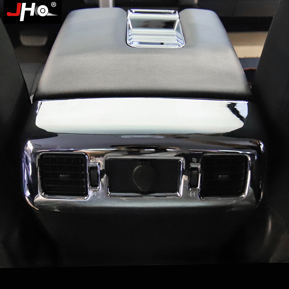 for Toyota Tundra 2014-2021 ABS Chrome Interior Rear Air Vent Outlet Cover Trim