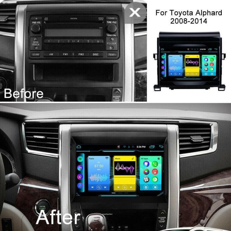 Android 8-Core Car GPS WIFI Stereo Radio Carplay 32GB for Toyota Alphard 2008-14