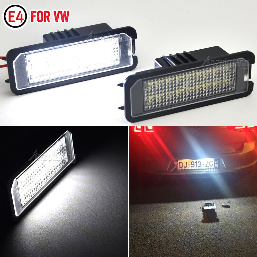 Led License plate Light Lamp For Amarok for VW Beetle CC Eos for Golf / GTI Lupo for Passat