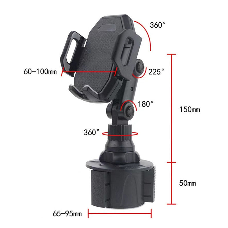 Universal 360¡ã Adjustable Car Cell Phones Mount Stand Cup Smartphone Holder