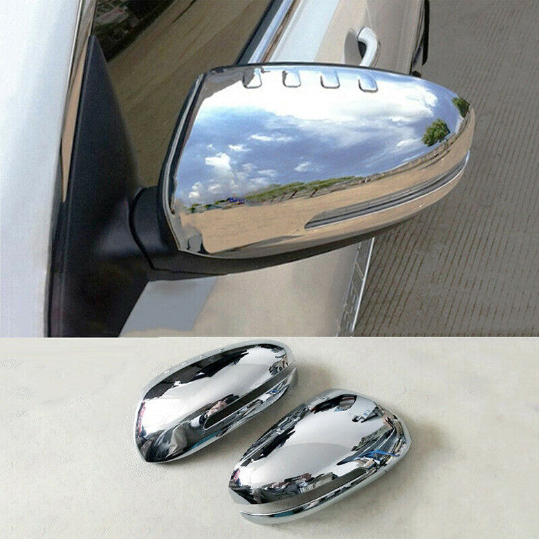 for Kia Optima 2011-2015 Chrome Exterior Rear View Side Door Mirror Cap Cover 2X