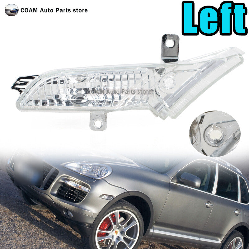 Left transparent plastic front side marker light for Porsche for Cayenne 2007 - 2010