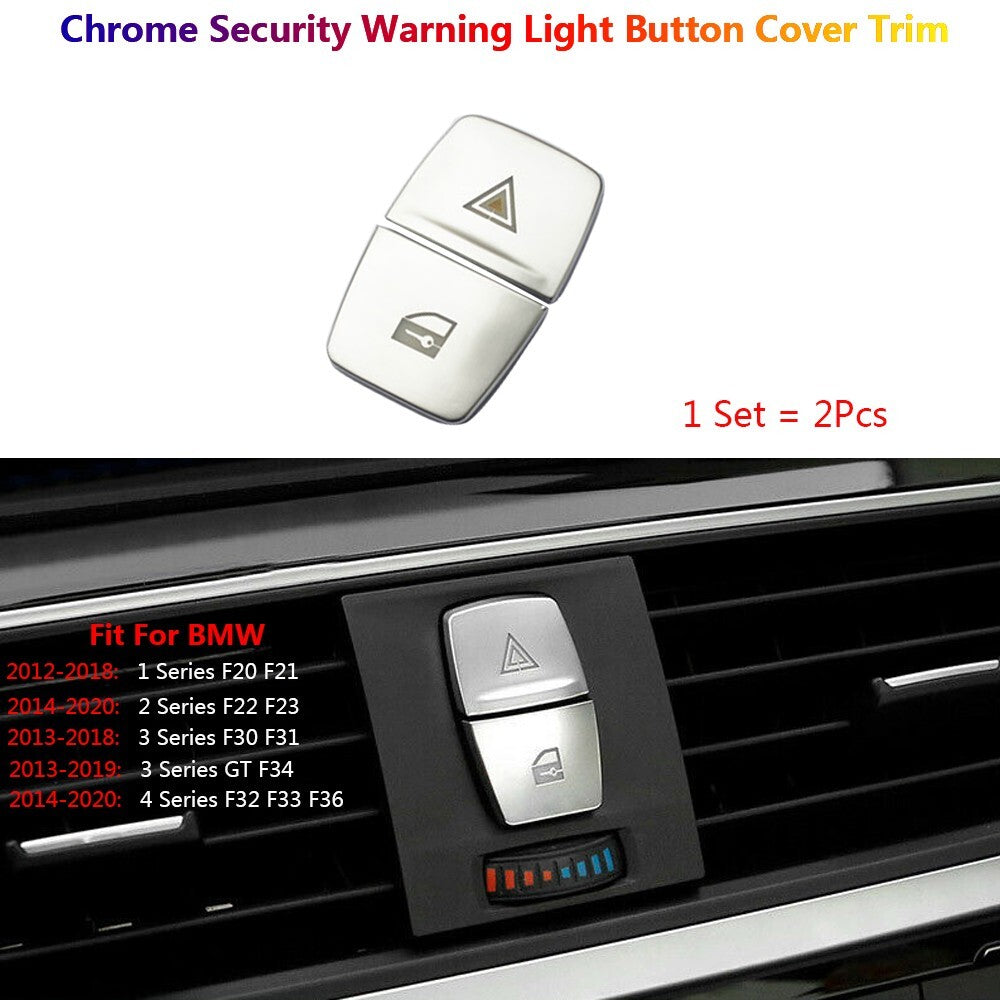 for BMW 1 2 3 4 Series F20 F22 F30 F34 F32 Car Warning Ligt Switch Button Cover