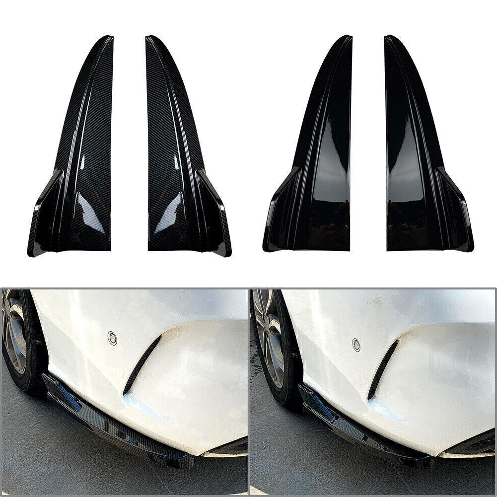 Rear Bumper Vent Side Kit for Mercedes-Benz C-Class W205 C43 C63 4D 15-21 Blk
