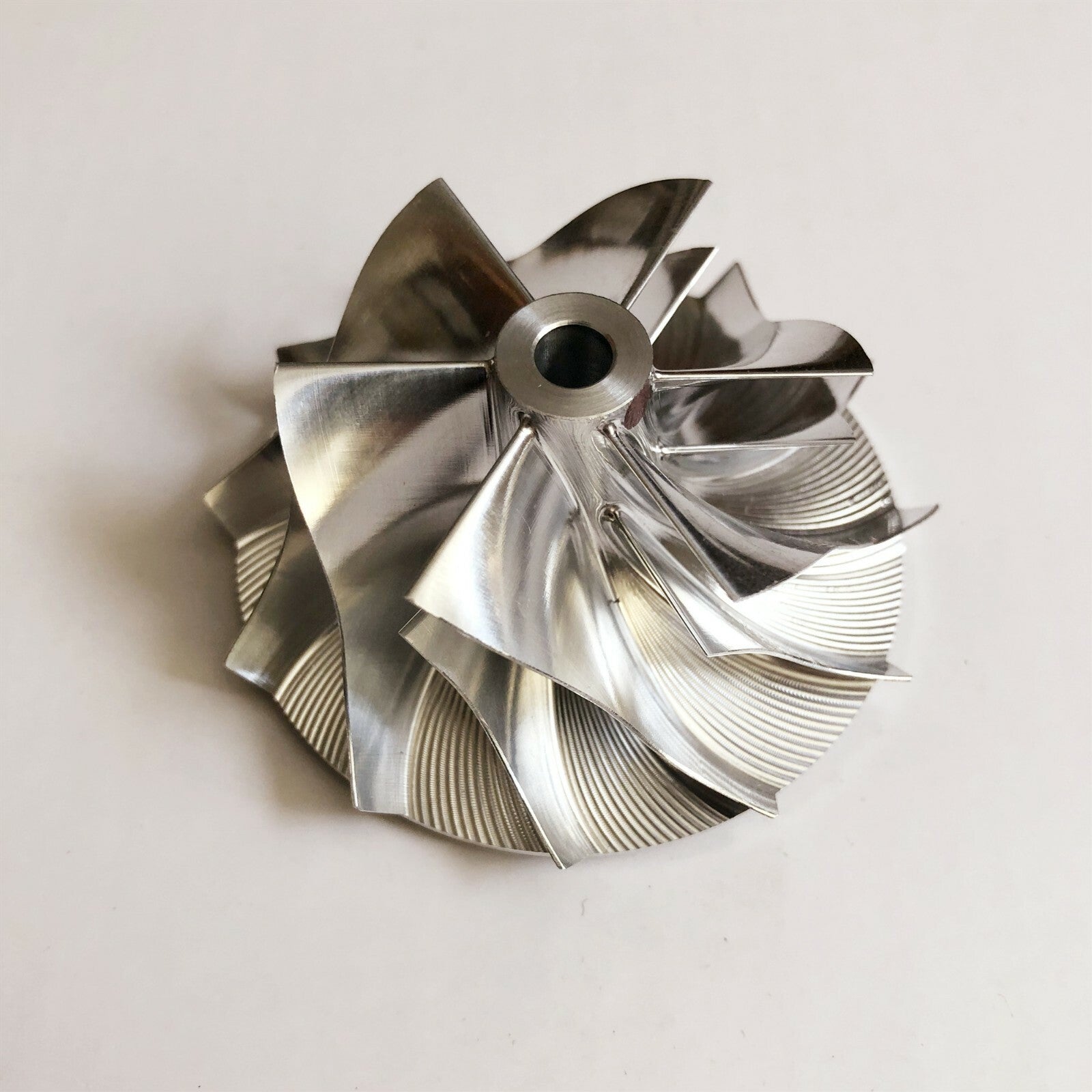 RHF5 39.20/52.50 mm 6+6 blade high-performance turbine blank compressor wheel