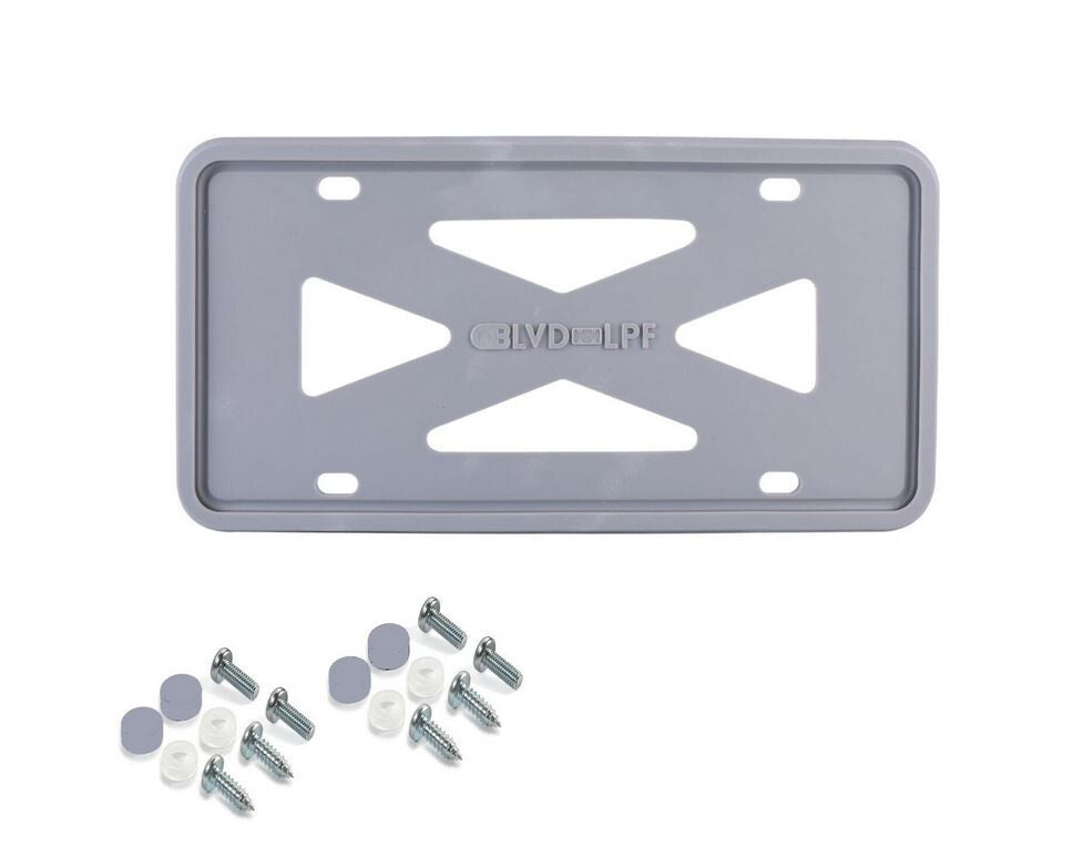 1 piece of gray silicone car license plate frame cover cap for trunk suitable for Jeeps