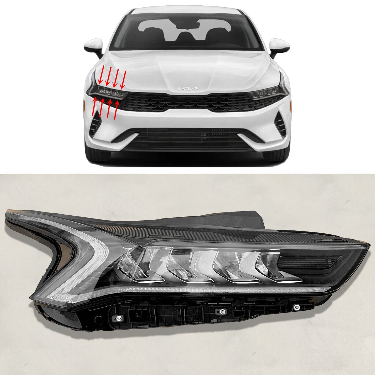Full LED Headlight for 2021-2023 for Kia K5 LX LXS EX Left Driver 92101-L3000