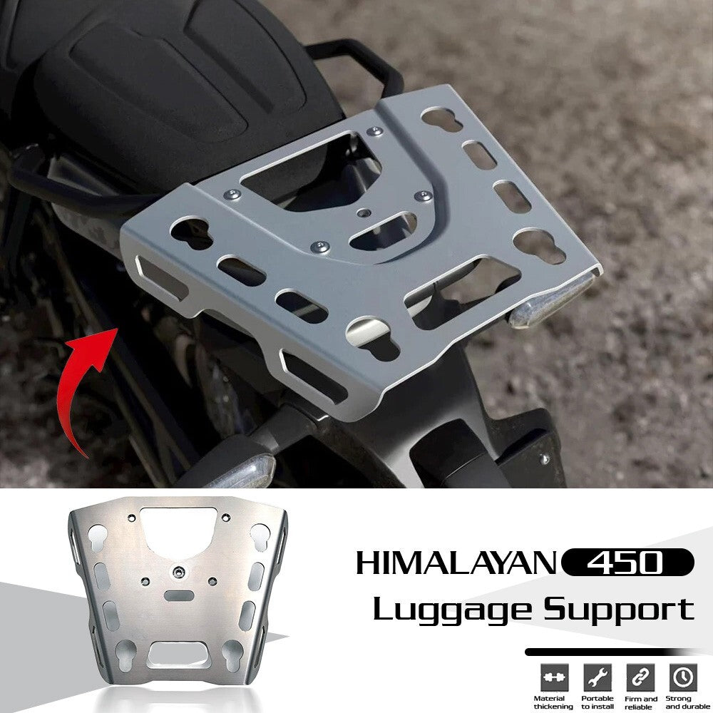 FIT FOR NEW HIMALYAN 450 2024- SILVER ADVENTURE TOP BOX MOUNT