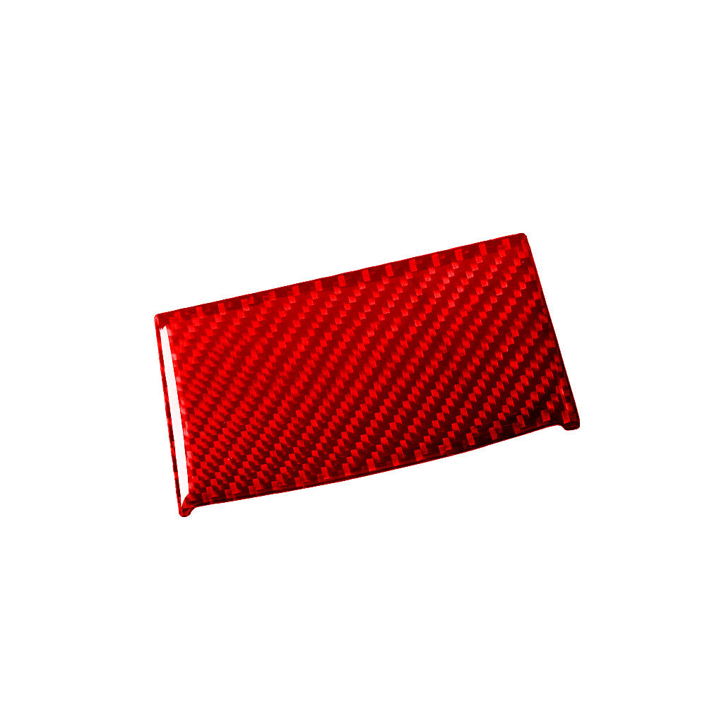 Red Carbon Fiber Console Storage Box Panel for Land Rover Discovery Sport 15-19