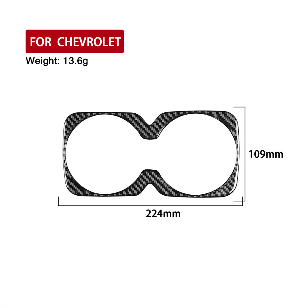 Carbon Fiber Rear Water Cup Holder Trim for Chevrolet Colorado / for GMC for Canyon 15-22