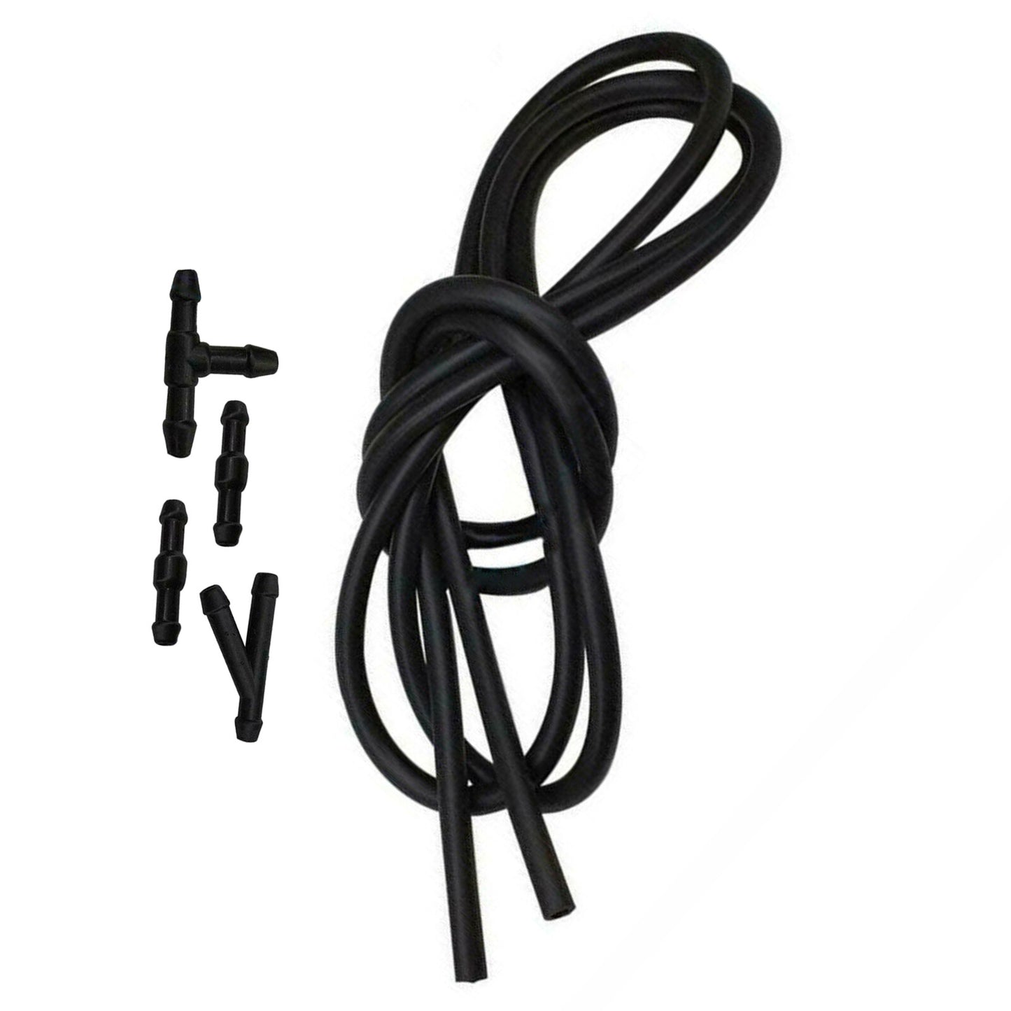 2m 78 W/Connector Windshield Wiper Washer Nozzle Hose kit Fluid Tube Pipe