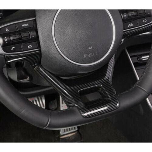for Kia K5 2021-2023 Carbon Fiber ABS Inner Steering Wheel Frame Cover Trim Deco